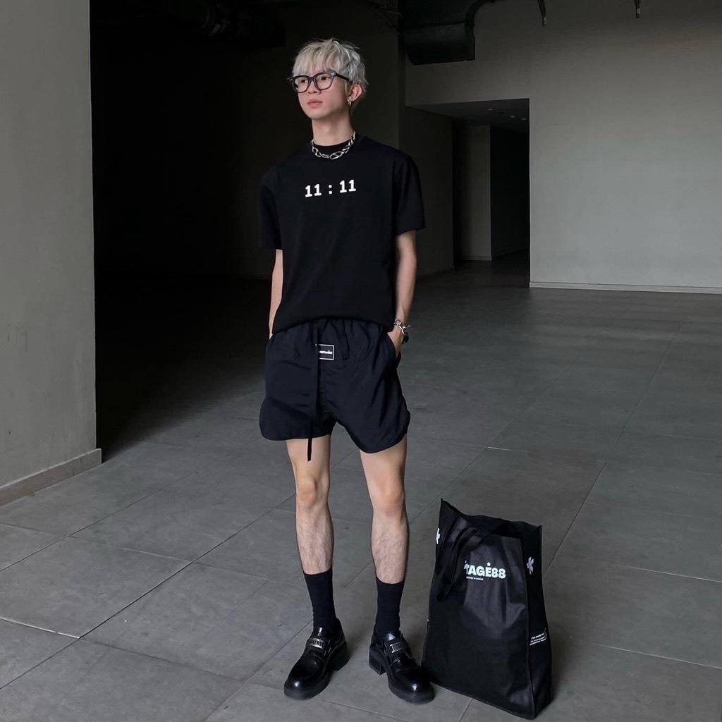 Áo Thun YOUNG GREEN 11:11 Nam Nữ Unisex Form Rộng Tay Lỡ, Áo Thun Xanh Lá, AT112 trending xu hướng, Men Lì Fashion
