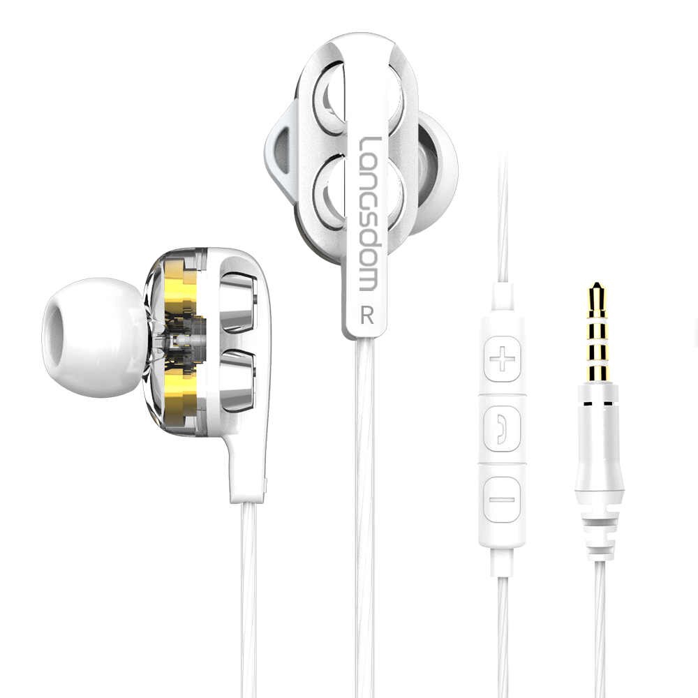 Tai nghe có dây HIFI giắc cắm 3.5mm Langsdom D4C