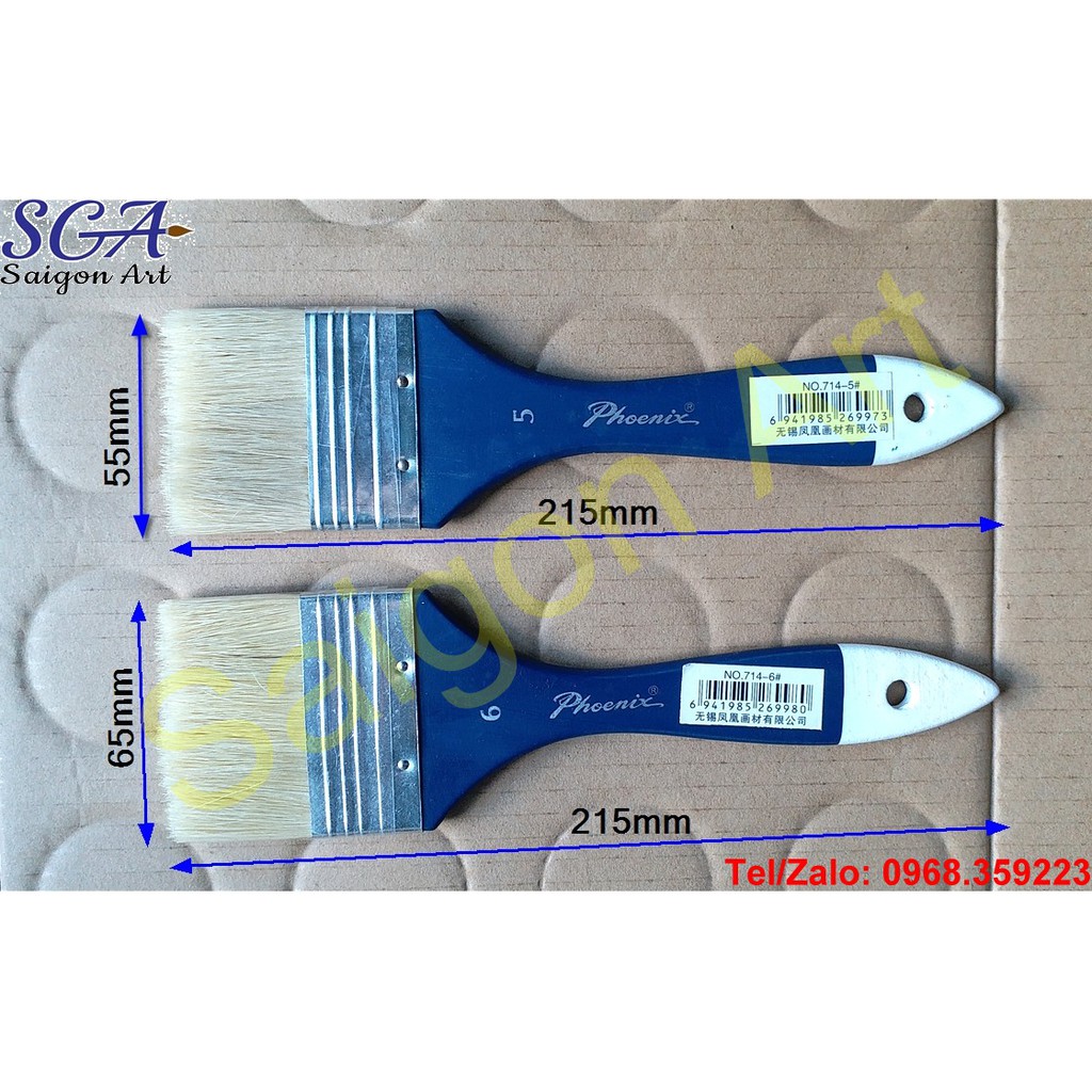Cọ bản lông heo hiệu Phoenix nhiều size