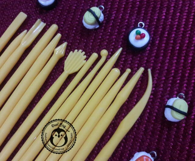 Dụng cụ 14 cây 28 đầu tạo hình đất sét, fondant