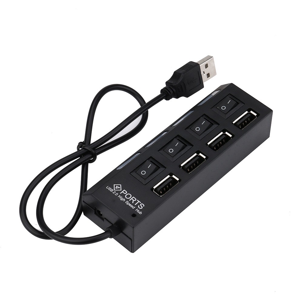 Bộ Chia Cổng USB Hub 4 Cổng có công tắc / Hub Usb 4 Ports High Speed