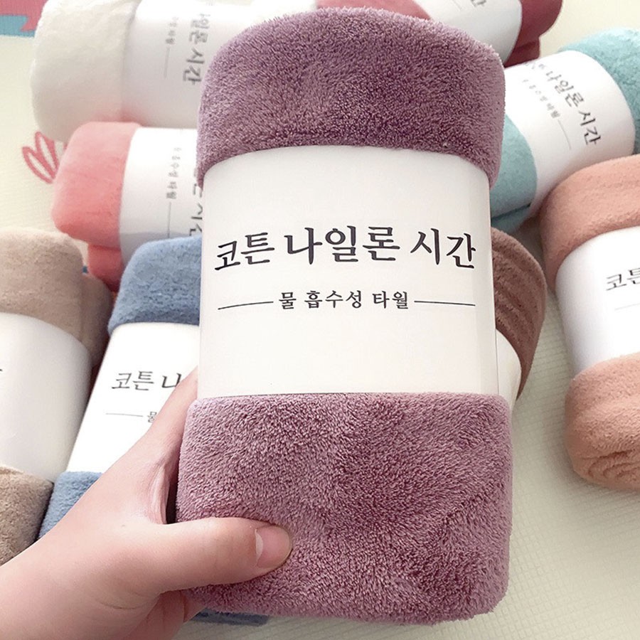 Khăn Tắm, Khăn Cuộn Hàn Quốc 60x120cm, Mềm Mại Hút Nước