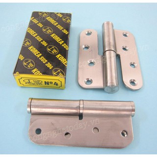 Bộ 4 bản lề cối inox SUS 304 số 5