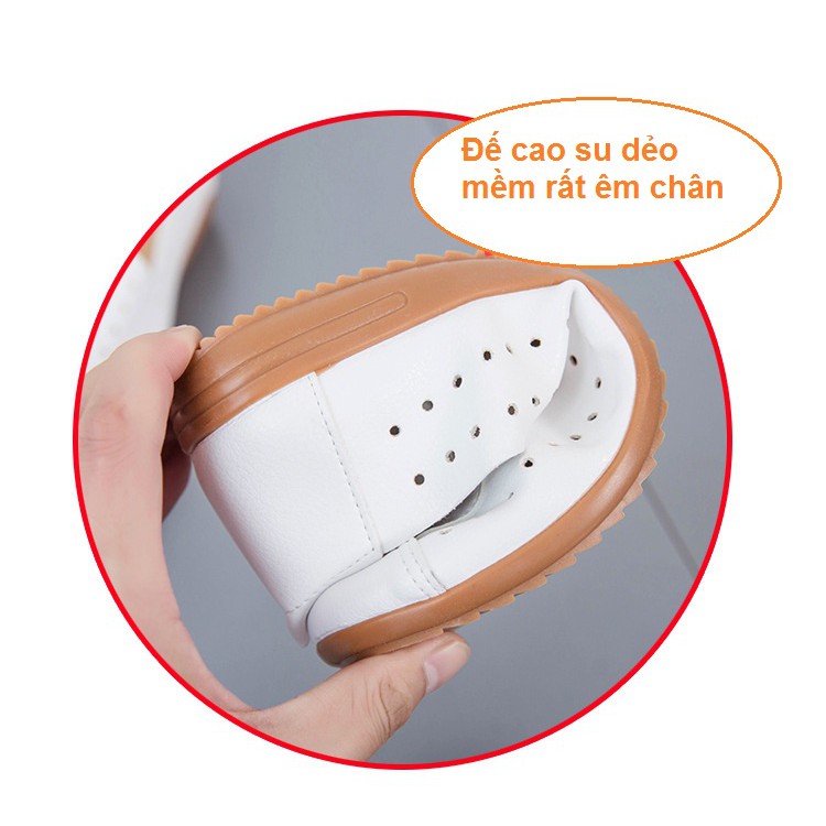 [SIÊU NHẸ_KHÔNG ĐAU CHÂN] Giày slip on lổ đế bệt dẻo mềm êm chân, đàn hồi tốt S094