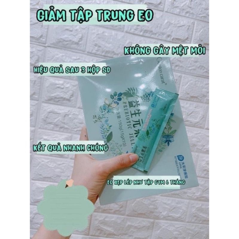 (1 hộp) 10 gói Thạch Hỗ Trợ Giảm Cân-Thạch Thải Mỡ Chính Hãng nội địa trung ( 1 hộp/10 gói)