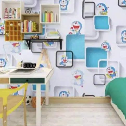 Giấy Dán Tường Hình Doraemon 3d Đẹp Mắt