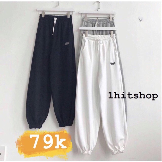 2021Mới Bán Chạy Nhất   Quần Jogger SPUN 3 Màu Ulzzang Unisex 1hitshop