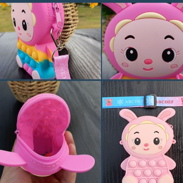 Túi đeo chéo Pop it nhiều màu cho bé