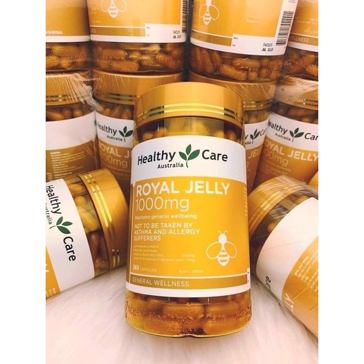 Sữa ong chúa Healthy Care Royal Jelly 1000mg của Úc