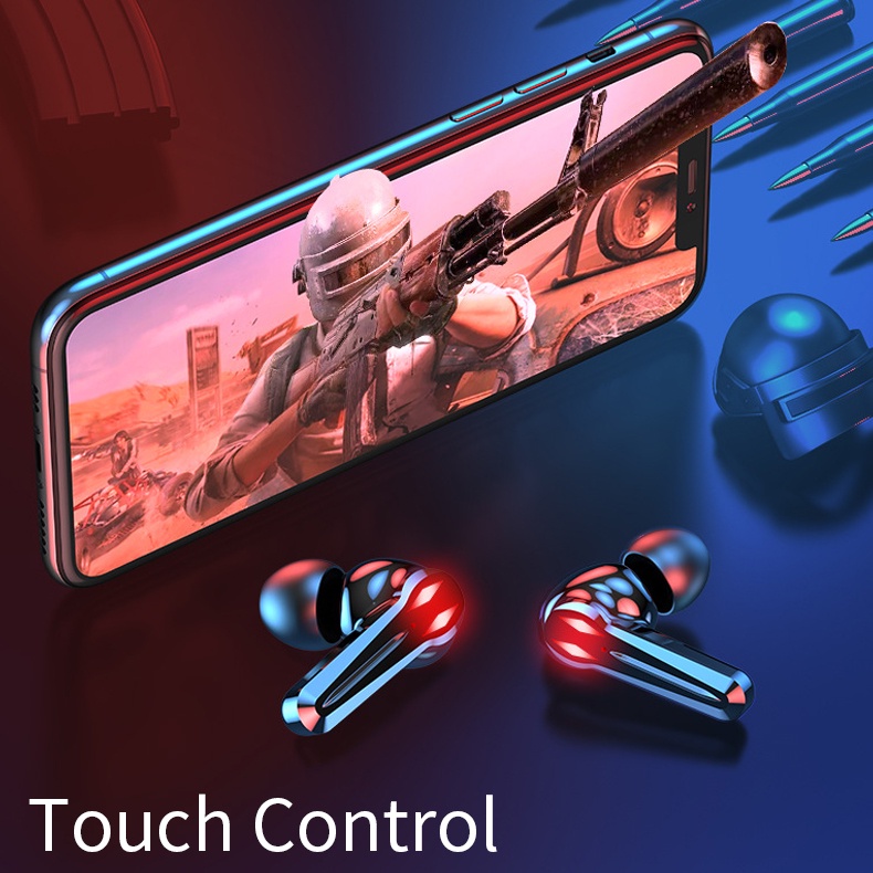 Pffee Tai nghe nhét tai hỗ trợ bluetooth 5.0 không dây âm thanh hifi siêu trầm chống ồn