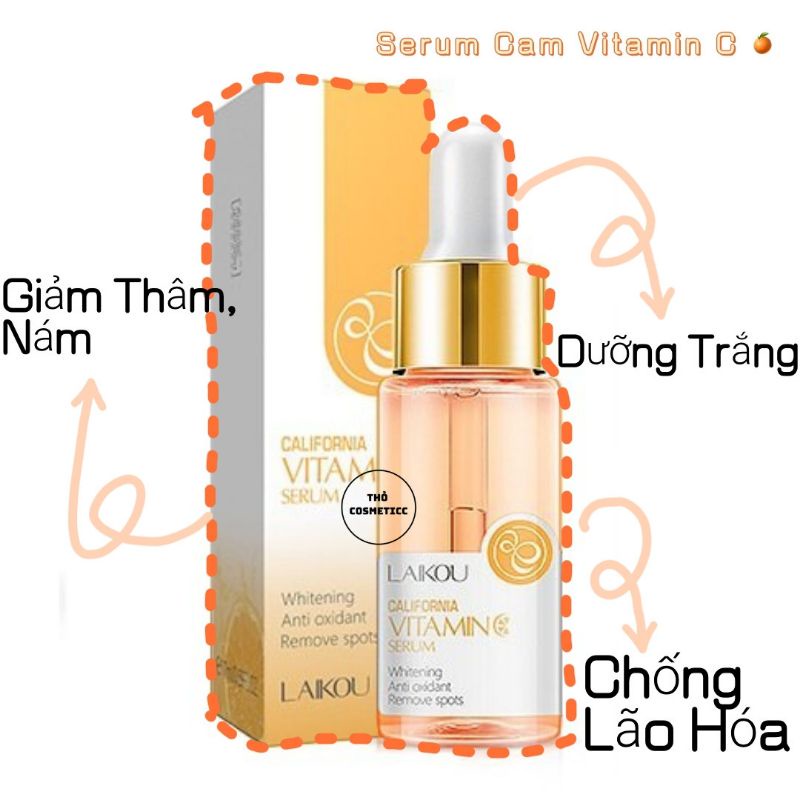 66720 B1 Serum Laikou Bioaqua Vitamin C Dưỡng Trắng Da, Làm Mờ Thâm Nám