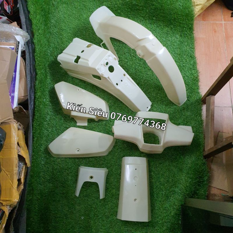 Bộ nhựa dàn áo xe cub 82-84-DD-DH mộc chưa sơn