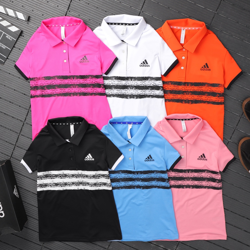 Áo Thể Thao Nữ Có Cổ ,PHỐI 3 SỌC  Kiểu Dáng Năng Động Tinh Tế, CHẤT LIỆU Thấm Hút  Mồ Hôi Tốt