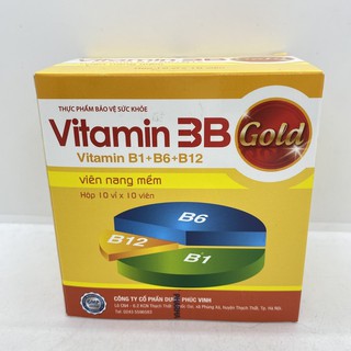 Viên uống VITAMIN 3B Phúc Vinh hộp 10 vỉ × 10 viên
