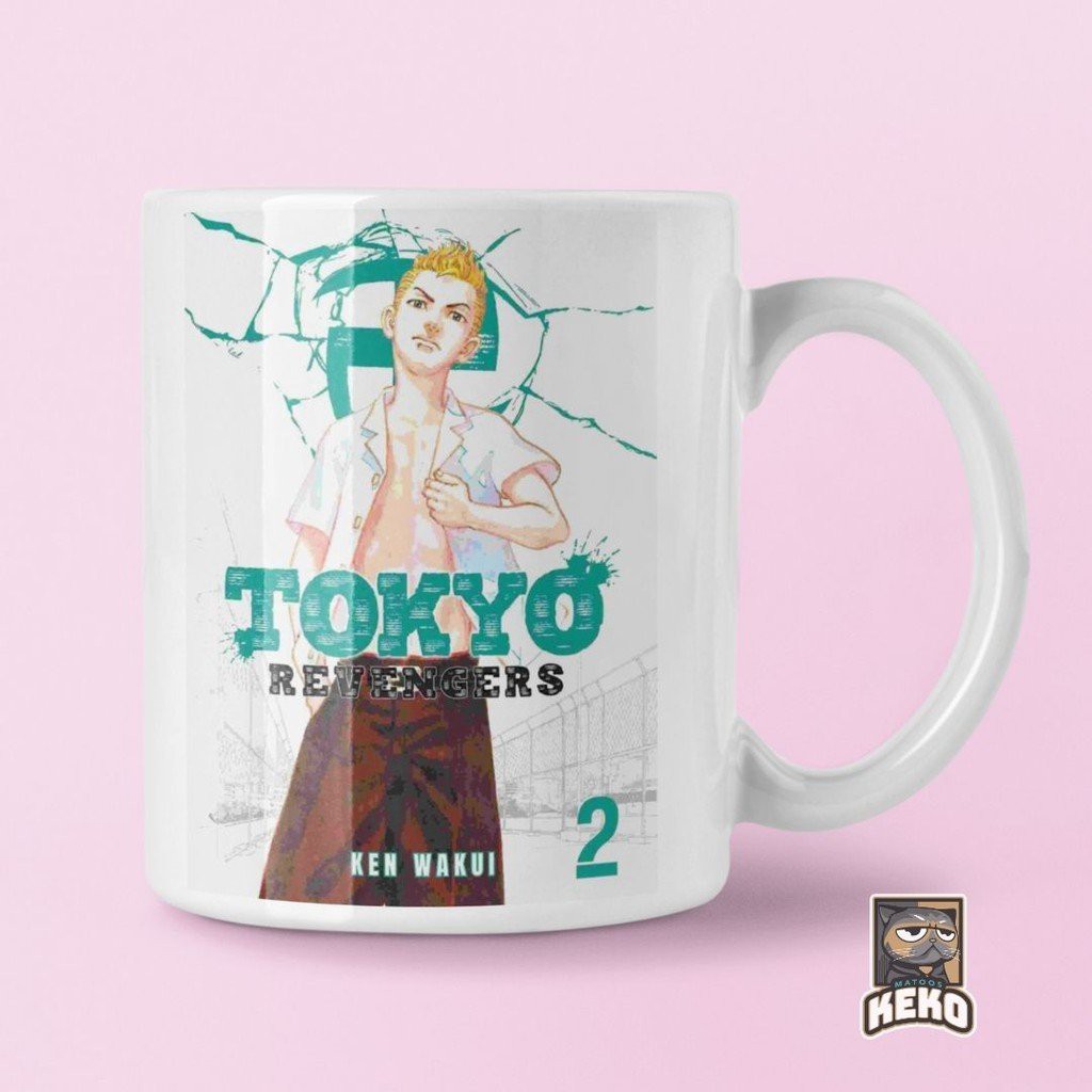 Cốc ly sứ trắng in hình TOKYO REVENGERS Kịch Trường Của Takemichi anime chibi dễ thương xinh xắn