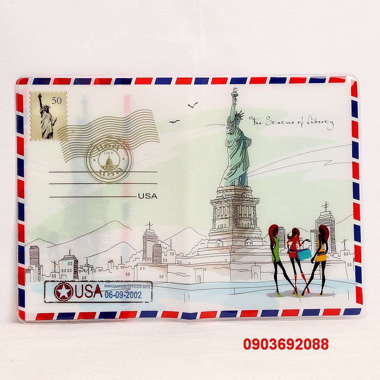 [HCM] Ví đựng hộ chiếu/ passport du lịch I Love Paris, I Love London, I Love America