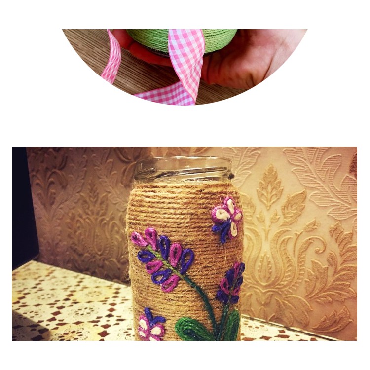 Cuộn dây gai màu trang trí đồ handmade  - 01cuộn/màu