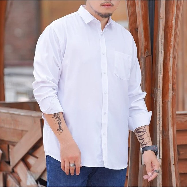 [BIG SIZE] Áo Sơ Mi Nam Dài Tay Cỡ Lớn Cho Nam Giới