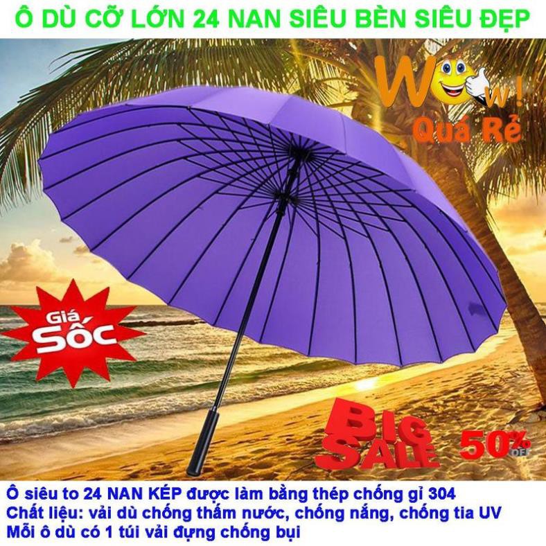 Ô dù chống mưa nắng tia tử ngoại, Dù Cầm Tay Thai, Địa Chỉ Bán Ô Dù - Mua Ngay Ô Dù Che Nắng Mưa Siêu To 24 Nan Kép z