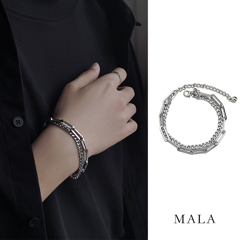  Vòng Tay Hợp Kim Phong Cách Hip Hop Hàn Quốc Cho Nam Và Nữ