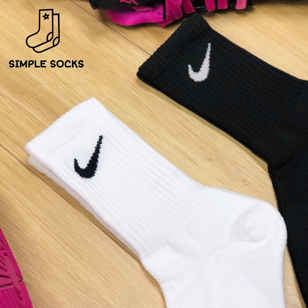 Tất Nike Cổ Cao 💝FREESHIP💝 Vớ Nam Nữ Unisex Cao Cấp- Vớ Dày Dặn Cao Cấp Chống Hôi Chân