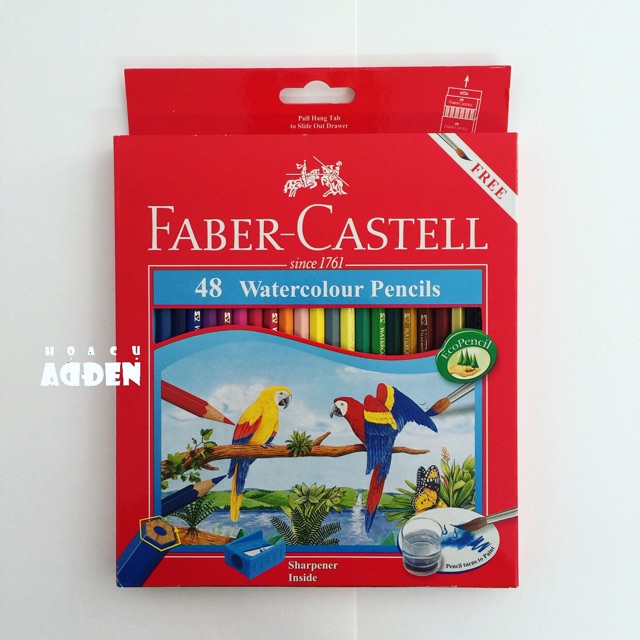 [DA ĐEN] Chì Màu Nước Faber Castell