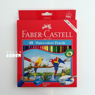 [DA ĐEN] Chì Màu Nước Faber Castell Parrot 24|36|48 Màu