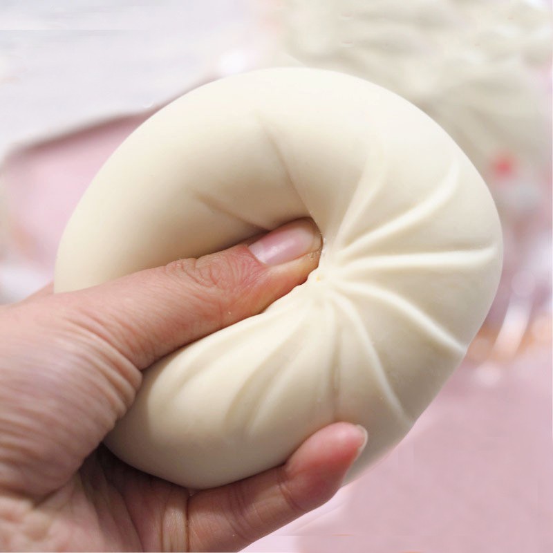 Đồ Chơi Nắn Bóp Đàn Hồi Giảm Căng Thẳng Hình Bánh Bao