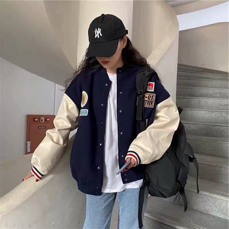 [ORDER] Áo khoác Bomber Bóng Chày (Kèm ảnh thật tự chụp) | BigBuy360 - bigbuy360.vn