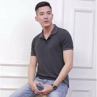 Áo phông Polo cổ bẻ Xám đậm