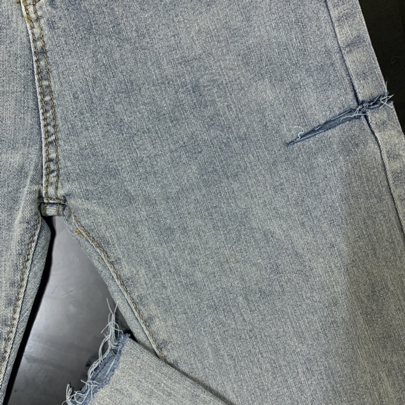 Quần jeans skinny xẻ đùi, quần bò trơn nữ cạp cao, dáng ôm