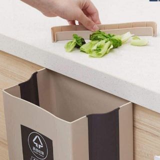 Thùng Rác Thông Minh Gắn Tủ Bếp Size Lớn 9L Gấp Gọn Xếp Gọn