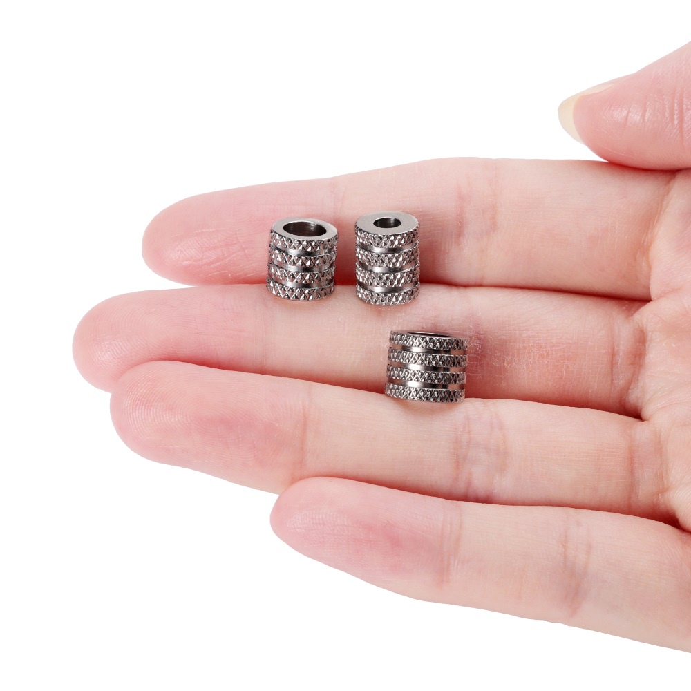 Hộp 20 hạt xỏ ST.KUNKKA bằng thép không gỉ 8-10mm làm trang sức