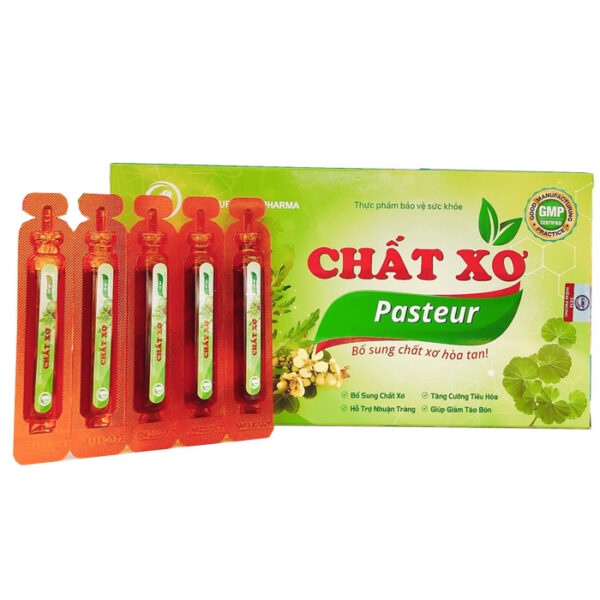 Chất xơ Pasteur, hỗ trợ bổ sung chất xơ, giảm táo bón ( hộp 20 ống x 10ml ) hàng chính hãng.