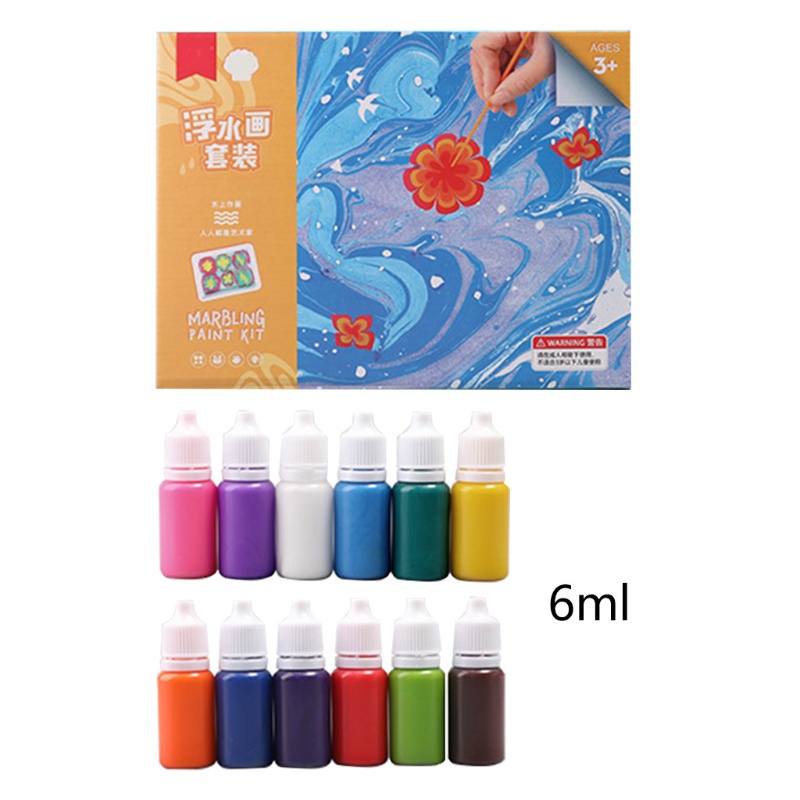 Bộ 6/12 màu vẽ tranh nước bằng nhựa acrylic cho bé