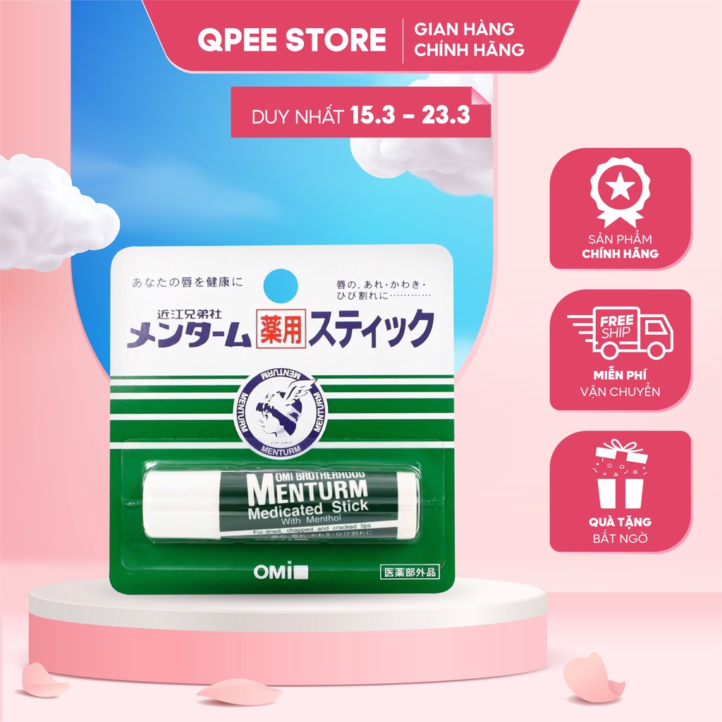 Son dưỡng môi Omi Menturm chống môi khô nứt nẻ  - QPEE STORE