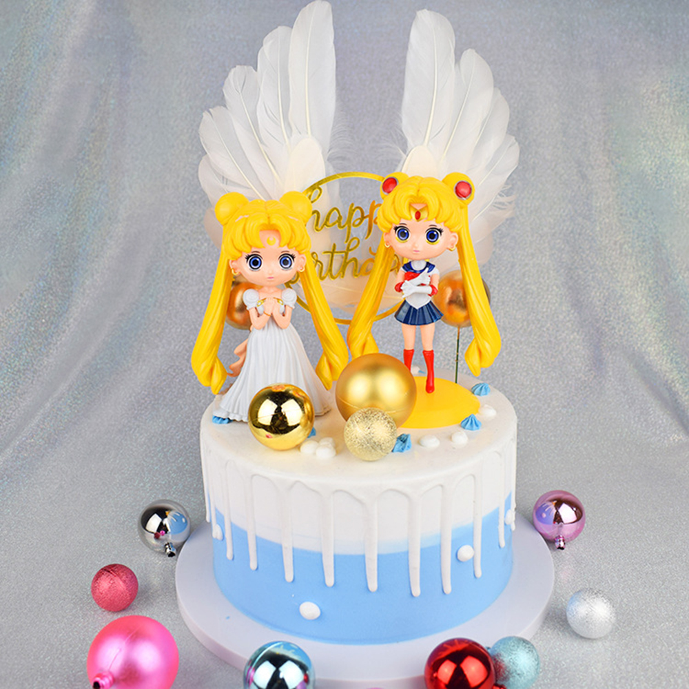 SAILOR MOON SAILOR MOON Mô Hình Nhân Vật Thủy Thủ Mặt Trăng Dễ Thương 11cm