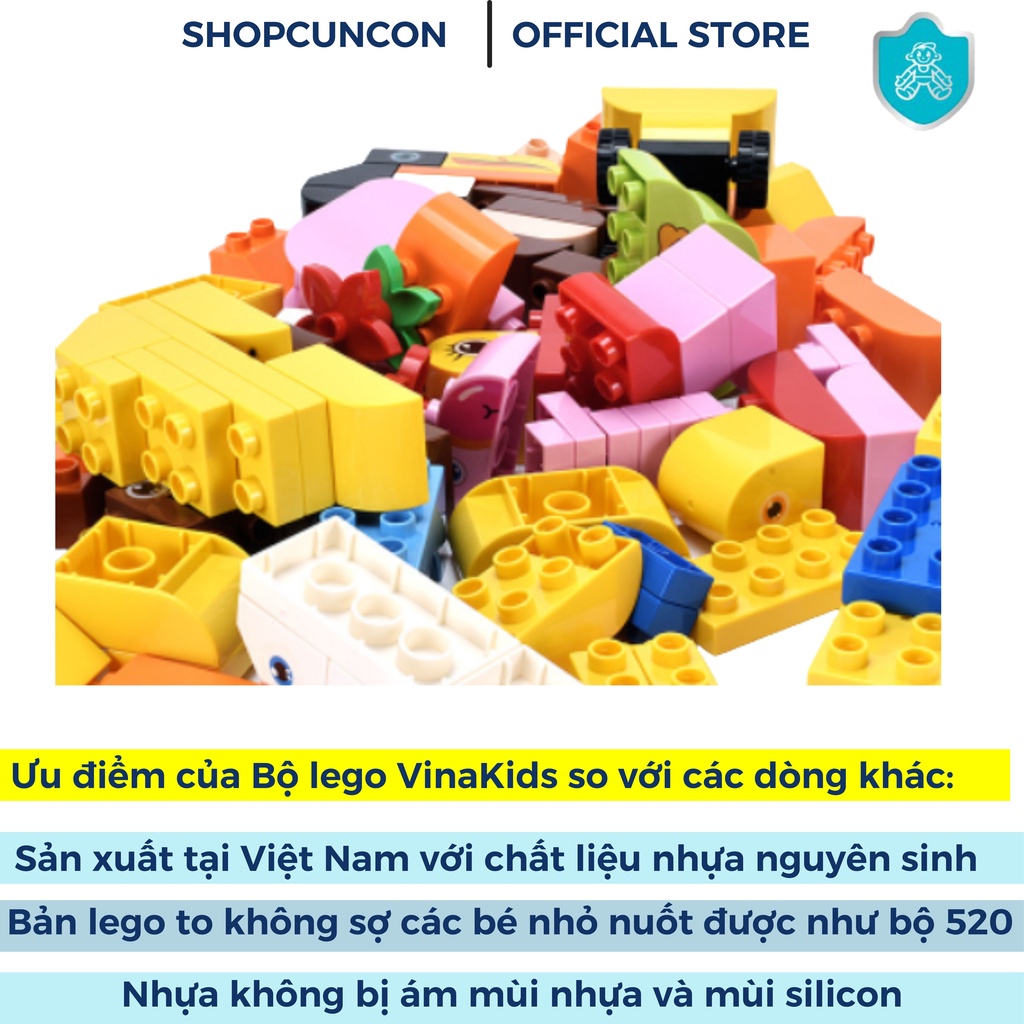 Đồ chơi lắp ghép Lego cho bé Đồ chơi xếp hình lắp ráp sáng tạo Sản xuất tại Việt Nam