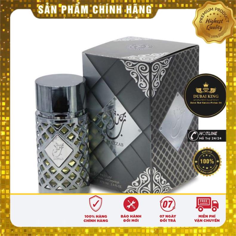 - Nước hoa Dubai Nam Jazzab Silver Lattafa Tươi Mát Thể Thao 100ml trẻ trung lịch lãm thơm dai