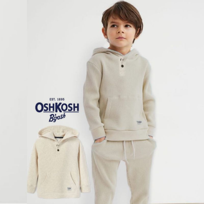 Áo HOODIE Oshk Sh / Áo Thun Tay Dài / Kẻ Sọc / Trẻ Em / Thương Hiệu Xuất Khẩu