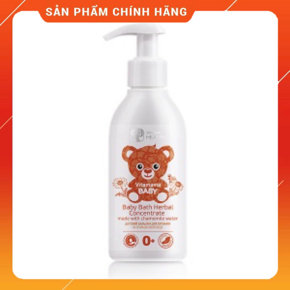 Tinh chất thảo mộc cô đặc dùng tắm cho trẻ em Vitamama SIBERI Baby Baby Bath Herbal Concentrate
