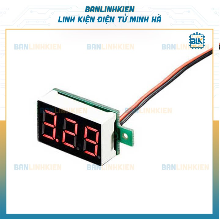 Đồng hồ đo vôn từ 3.5-30V kích thước 0.36 inch