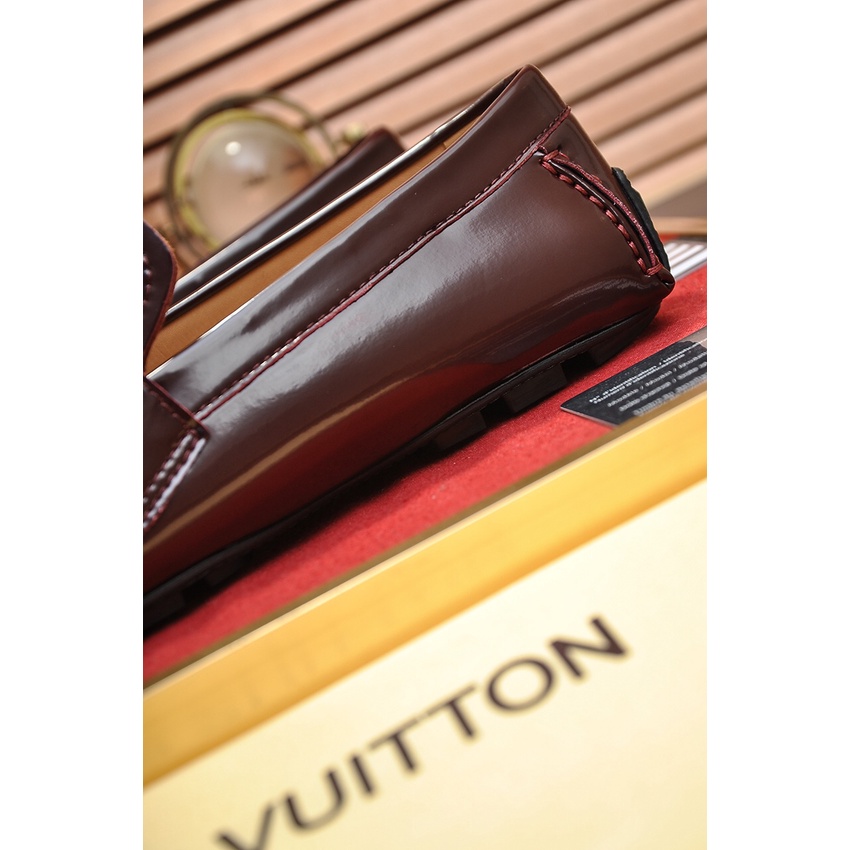 Giày lười nam da thật cao cấp Louis vuitton LV thiết kế sang trọng và trẻ trung
