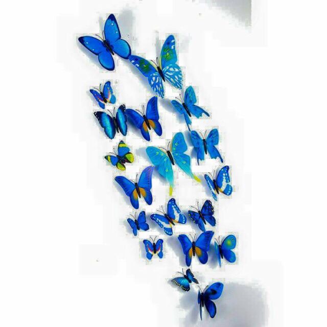 Bộ bướm dán tường trang trí phòng sẵn miếng dán | BigBuy360 - bigbuy360.vn