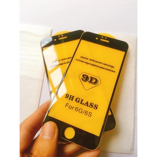 [RẺ VÔ ĐỊCH] KÍNH CƯỜNG LỰC 9D IPHONE 6/6S ĐEN SIÊU BỀN