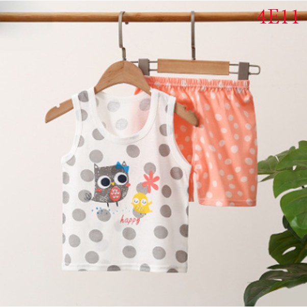 Bộ quần áo ba lỗ VEMZKIDS chất liệu cotton cao cấp thấm hút cho bé (11 - 33kg)