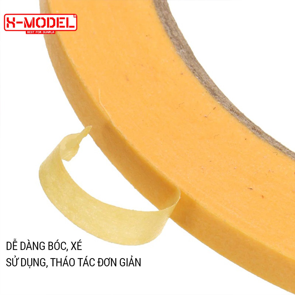 Băng keo che sơn (Masking tape) nhiều kích cỡ để người dùng lựa chọn XM12 X-MODEL