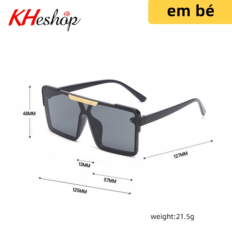 [Siêu Sale Độc Quyền] Kính chống UV400 cho bé trai bé gái, Catwalk đường phố form vuông 2 mắt liền nhau độc đáo mã Y8860
