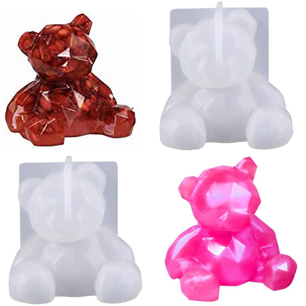 Khuôn Đúc Nhựa Resin 3D|Keo Silicone Làm Bánh Hình Động Vật Độc Đáo