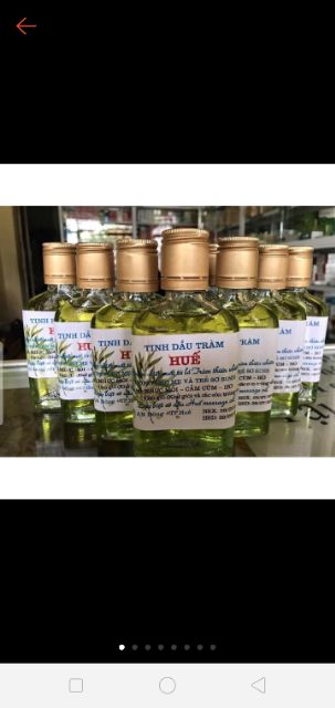 Dầu tràm Huế 100% triết xuất từ lá tràm gió - CHAI DẸT